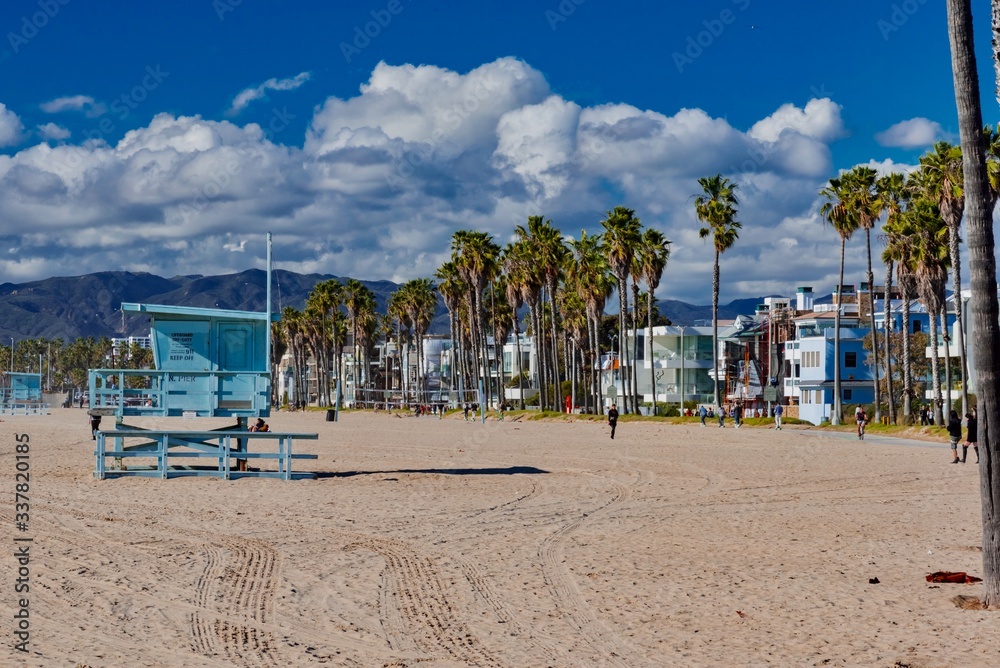 colorful Venice Beach in California