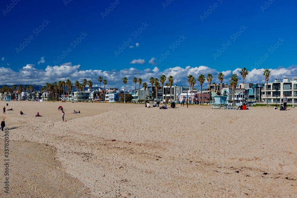 colorful Venice Beach in California