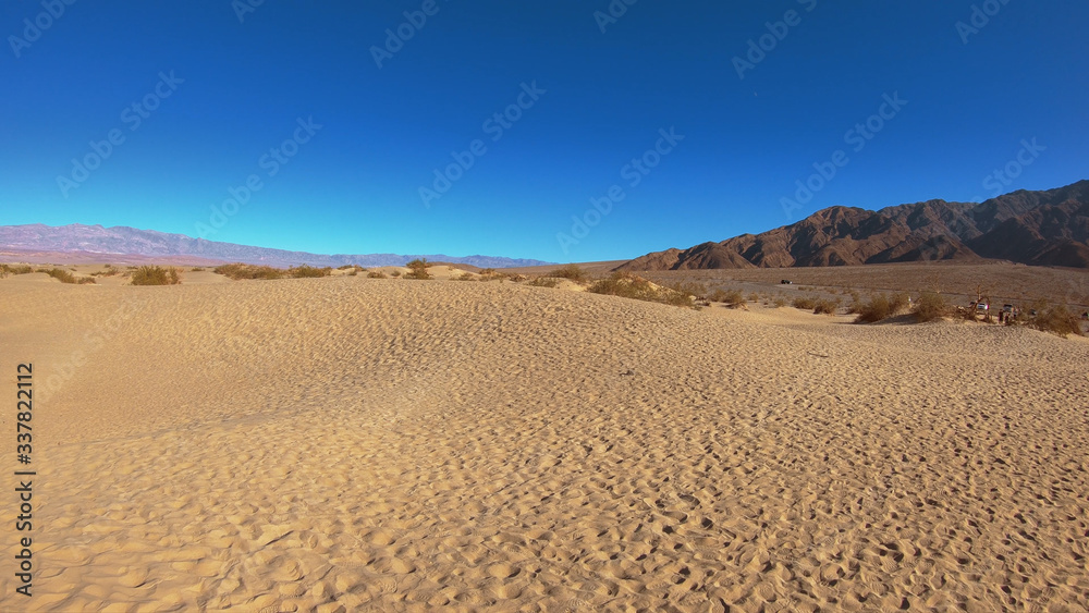 The desert of Death Valley - Mesquite Sand Dunes - USA 2017