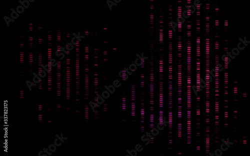 Dark Purple vector pattern with narrow lines. Decorative shining illustration with lines on abstract template. Pattern for ads, posters, banners.
