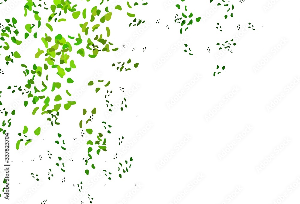 Light Green vector template with memphis shapes. Light Green vector template with memphis shapes.