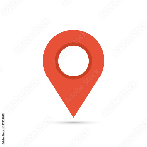 Free Download Maps pin. Red location pin. Location map icon. Pin icon vector isolated on white background. - GFXLoad