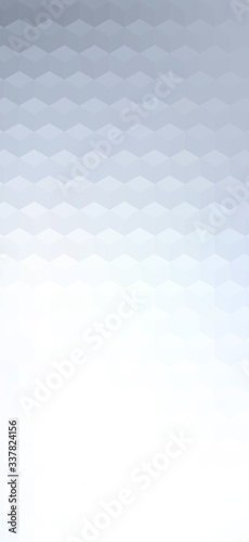 3d cubes illustration, vertical banner, cover design.