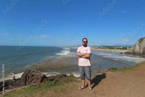 man on the beach