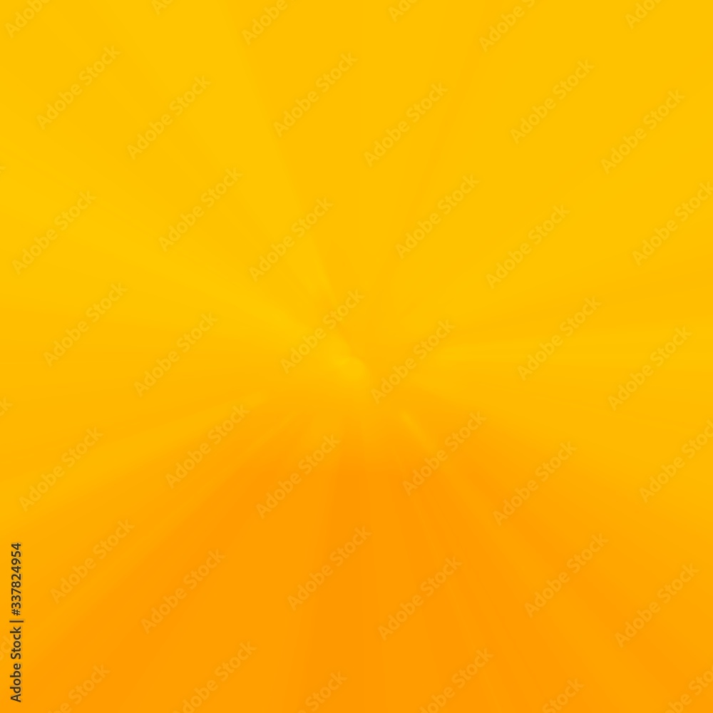 Obraz premium Hot yellow and orange color tone starburst & sunburst background image illustration.