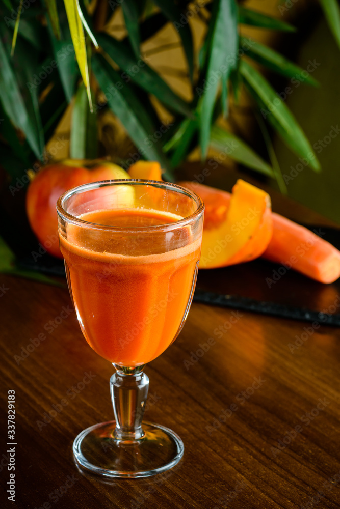 carrot, pumpkin and apple smoothie