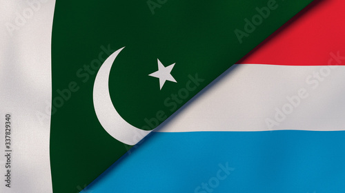 Free Download The flags of Pakistan and Luxembourg. News, reportage, business background. 3d illustration - GFXLoad