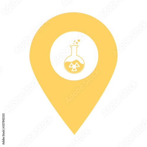 Poison location map pin icon. Element of map point for mobile concept and web apps. Icon for website design and development, app development. Premium hospital, clinic, pharmacy store icon sign