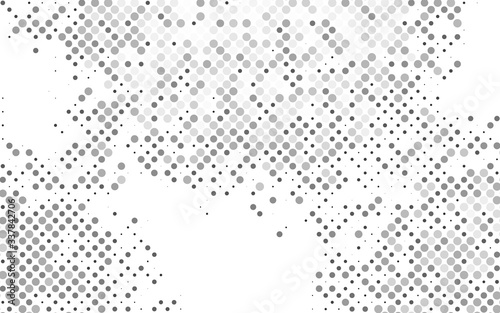 Light Silver, Gray vector pattern with spheres. Abstract illustration with colored bubbles in nature style. Pattern of water, rain drops.