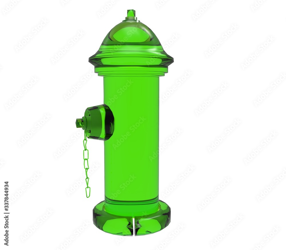 Obraz premium 3d illustration of the water hydrant 