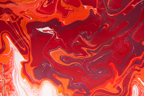 Background in bloody red and white colors