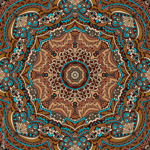 Vector abstract ethnic indian seamless pattern tribal