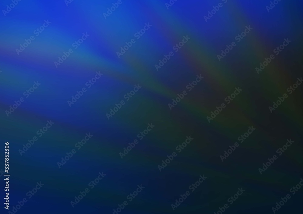 Dark BLUE vector blur pattern. An elegant bright illustration with gradient. The template for backgrounds of cell phones.