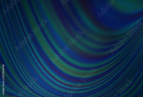 Dark BLUE vector template with bubble shapes.