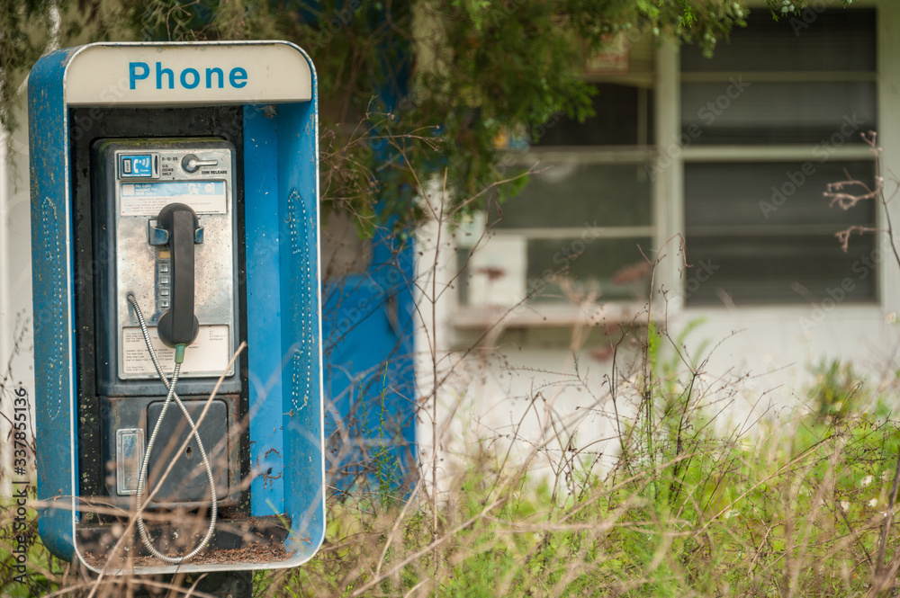 old pay phone outside old pay phone outside