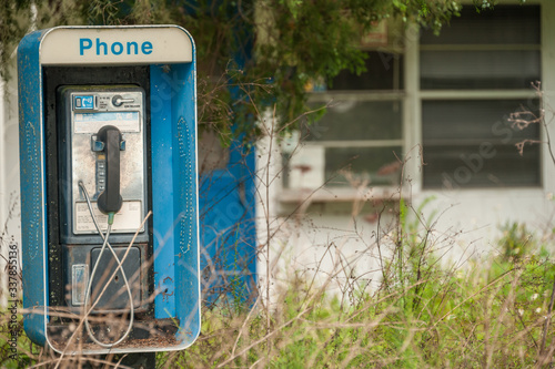 old pay phone outside