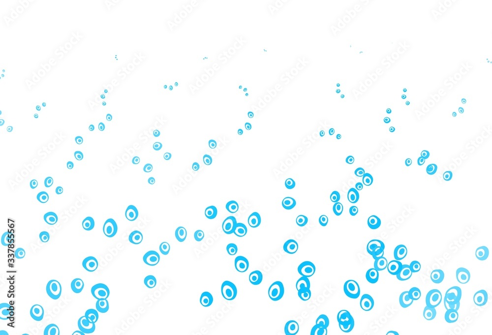 Light BLUE vector pattern with spheres.