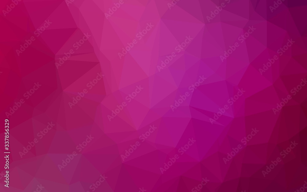 Obraz premium Light Purple vector triangle mosaic cover. An elegant bright illustration with gradient. Polygonal design for your web site.