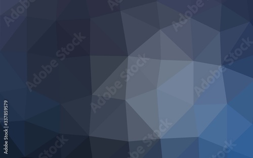 Dark BLUE vector abstract polygonal texture. Modern geometrical abstract illustration with gradient. Template for a cell phone background.