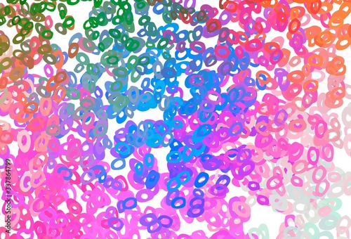 Light Multicolor, Rainbow vector template with circles.