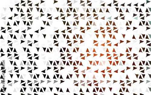 Light Orange vector backdrop with lines  triangles. Beautiful illustration with triangles in nature style. Best design for your ad  poster  banner.