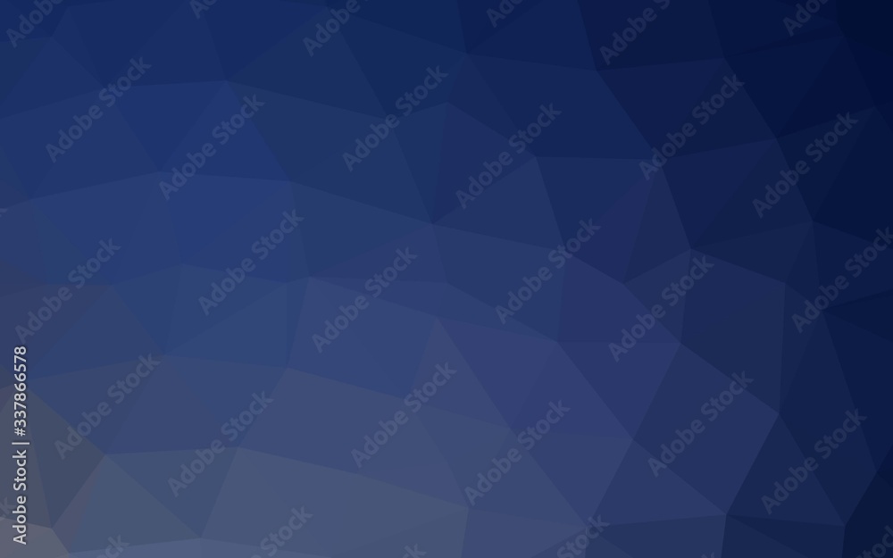 Dark BLUE vector abstract mosaic pattern. An elegant bright illustration with gradient. Polygonal design for your web site. Dark BLUE vector abstract mosaic pattern. An elegant bright illustration with gradient. Polygonal design for your web site.