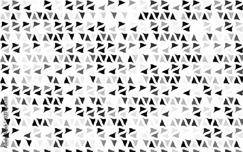 Light Silver  Gray vector template with crystals  triangles. Glitter abstract illustration with triangular shapes. Best design for your ad  poster  banner.