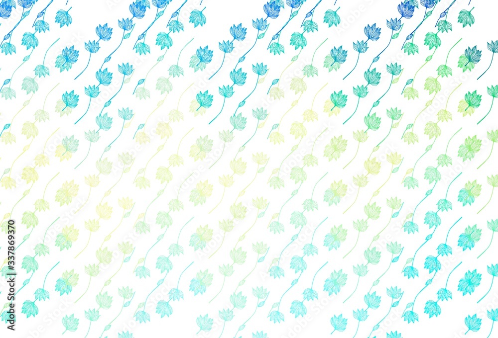 Obraz premium Light Blue, Yellow vector sketch backdrop.