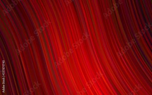 Light Red vector backdrop with bent lines. A vague circumflex abstract illustration with gradient. Marble style for your business design.