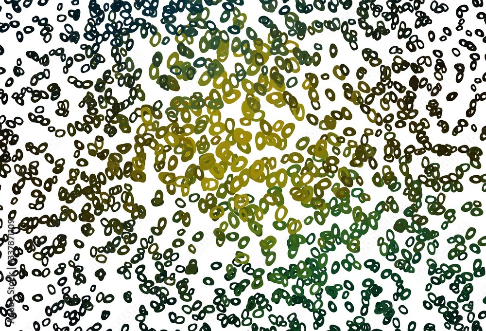 Dark Green, Yellow vector backdrop with dots. Dark Green, Yellow vector backdrop with dots.