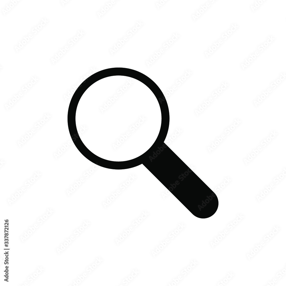 Magnifying icon template Magnifying icon template