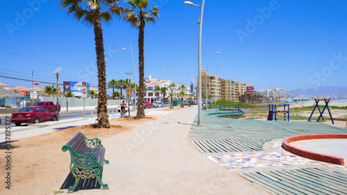 Chile La Serena beach footpath and cycle path