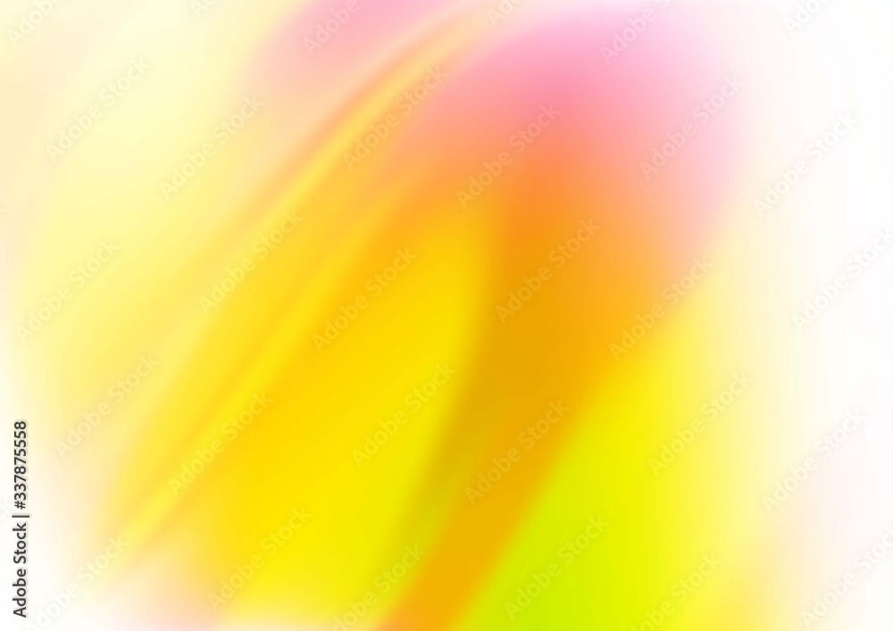 Light Pink, Yellow vector background with bent ribbons. Shining illustration, which consist of blurred lines, circles. Marble style for your business design. Light Pink, Yellow vector background with bent ribbons. Shining illustration, which consist of blurred lines, circles. Marble style for your business design.