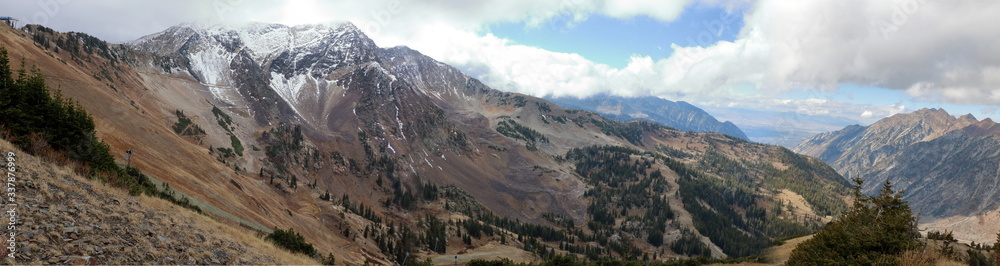 Panorama of the Wasatch Mountain Range, Salt Lake City, Utah