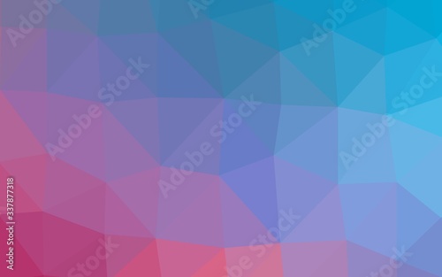 Light Blue, Red vector abstract mosaic backdrop. Colorful abstract illustration with gradient. Textured pattern for background.