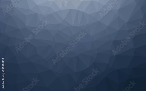 Dark BLUE vector polygon abstract backdrop. Glitter abstract illustration with an elegant design. Elegant pattern for a brand book.