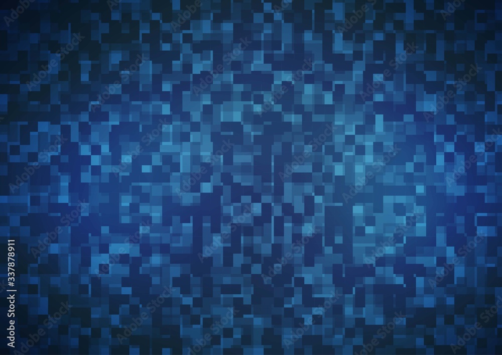 Light BLUE vector background with rectangles.