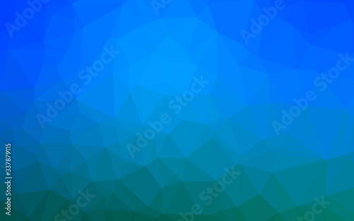 Light BLUE vector low poly layout. An elegant bright illustration with gradient. New texture for your design.