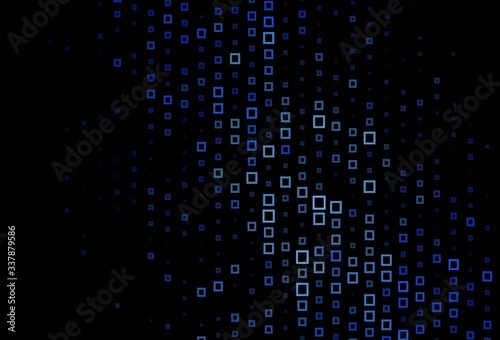 Dark BLUE vector background in polygonal style.