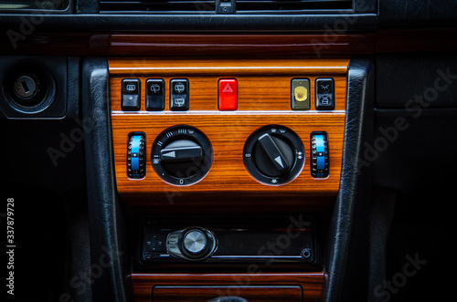  interior of a classic car