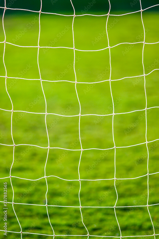 Football or soccer net with blured background Football or soccer net with blured background