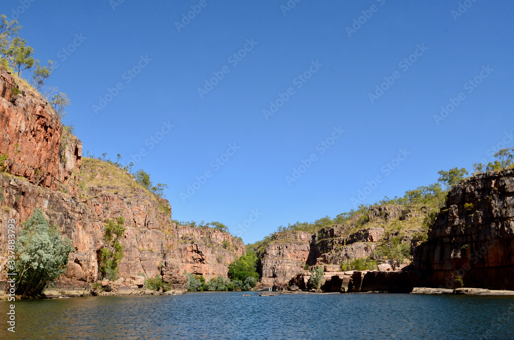 A view of a section of The Katherine Gorge in the Northern Territory of Australia