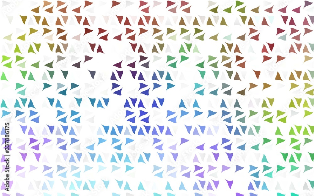 Light Multicolor, Rainbow vector background with triangles. Modern abstract illustration with colorful triangles. Pattern for busines ad, booklets, leaflets