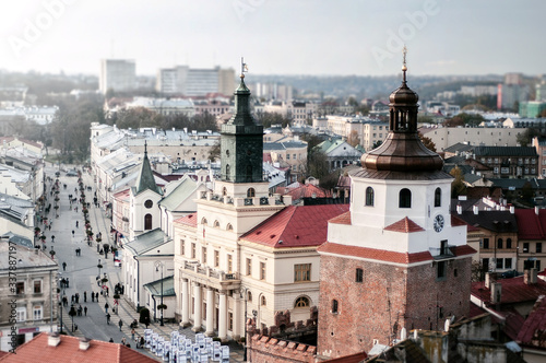 Lublin / widok z wieży Trynitarskiej / Polska