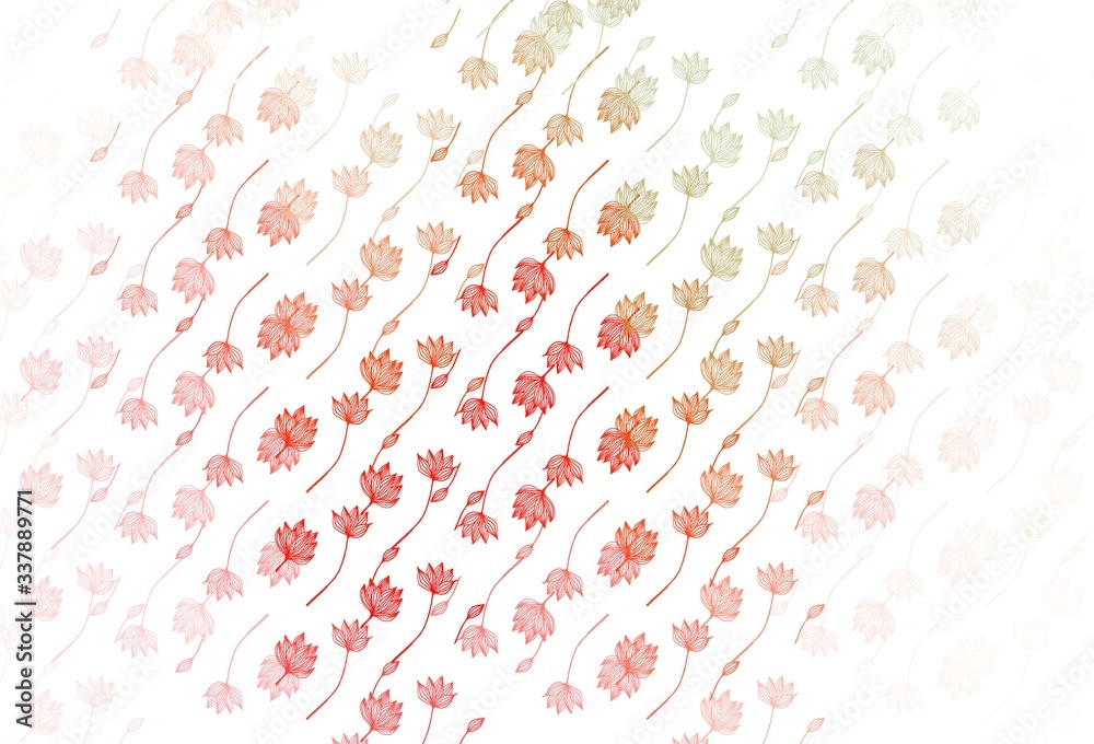 Light Green, Red vector doodle template. Light Green, Red vector doodle template.
