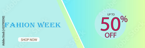 FASHION WEEK SALE BANNER TEMPLATE