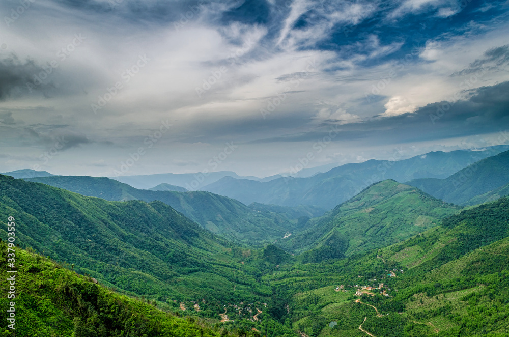 Valleys of Arunachal Pradesh before entering into Tawang