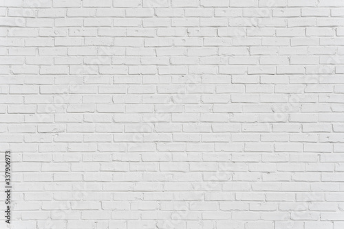 White brick urban wall for texture or background