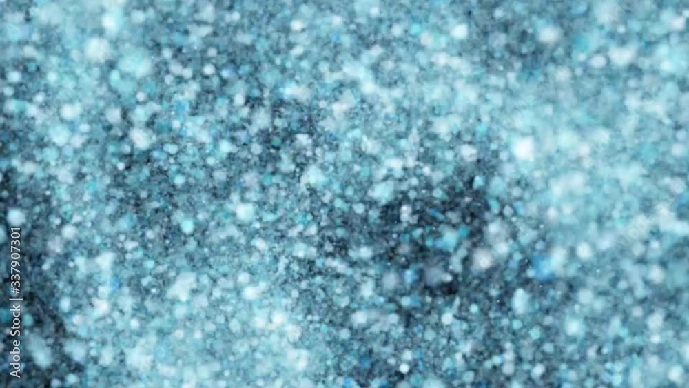 Moving blue glitter lights, defocused light reflections loopable bokeh background 4k 30fps Moving blue glitter lights, defocused light reflections loopable bokeh background 4k 30fps