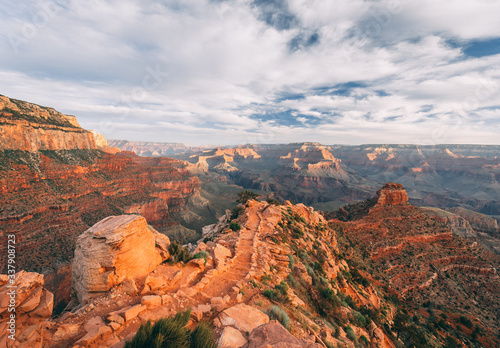 Grand Canyon hiking trail in Arizona